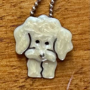 NEW Sterling Silver Bichon Necklace by Anne and Jane